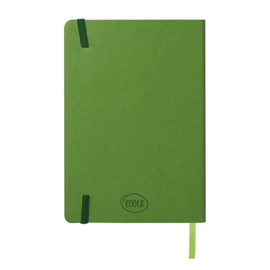 Ежедневник недатированный Shady, А5,  лаймовый, кремовый блок в линейку, зеленый обрез, лаймовый-4