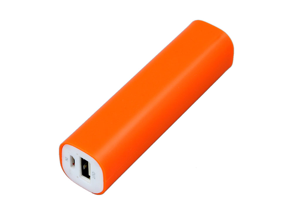 PB030 Универсальное зарядное устройство power bank  прямоугольной формы. 2600MAH. Оранжевый-0
