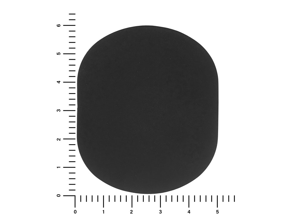 ПАТЧ ОВАЛ soft-touch (чёрный) 6,0 х 5,0 см-2