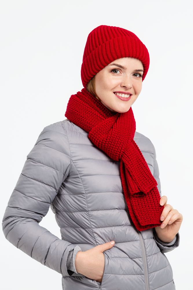 Шарф Nordkapp, глубокий красный-3