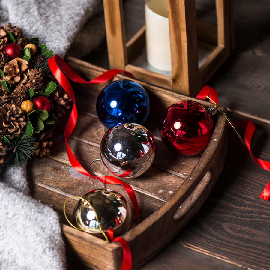 Шар новогодний GLOSS, серебристый-2