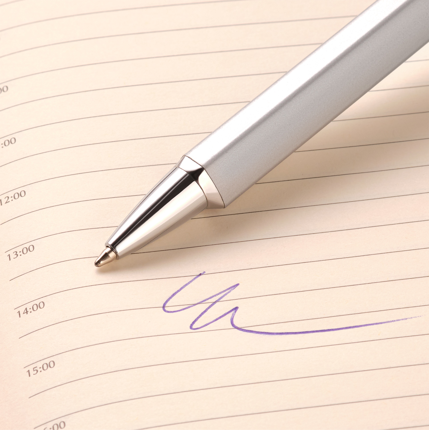 Шариковая ручка Пента (Penta), серебро-4