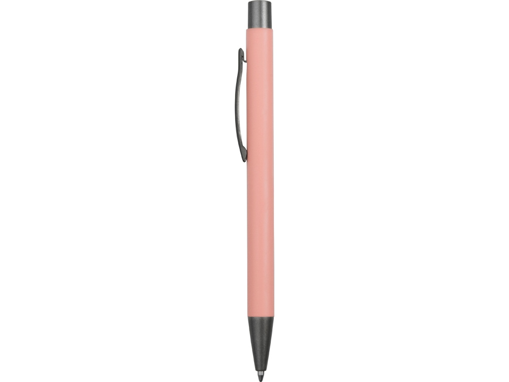 Ручка металлическая soft-touch шариковая Tender, пыльно-розовый-2