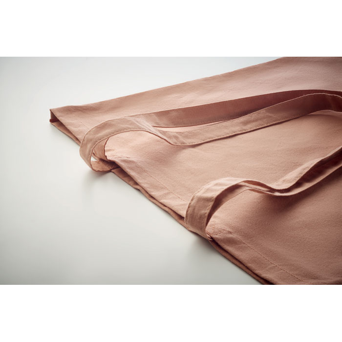 Сумка шоппер из хлопка, оранжевый-7