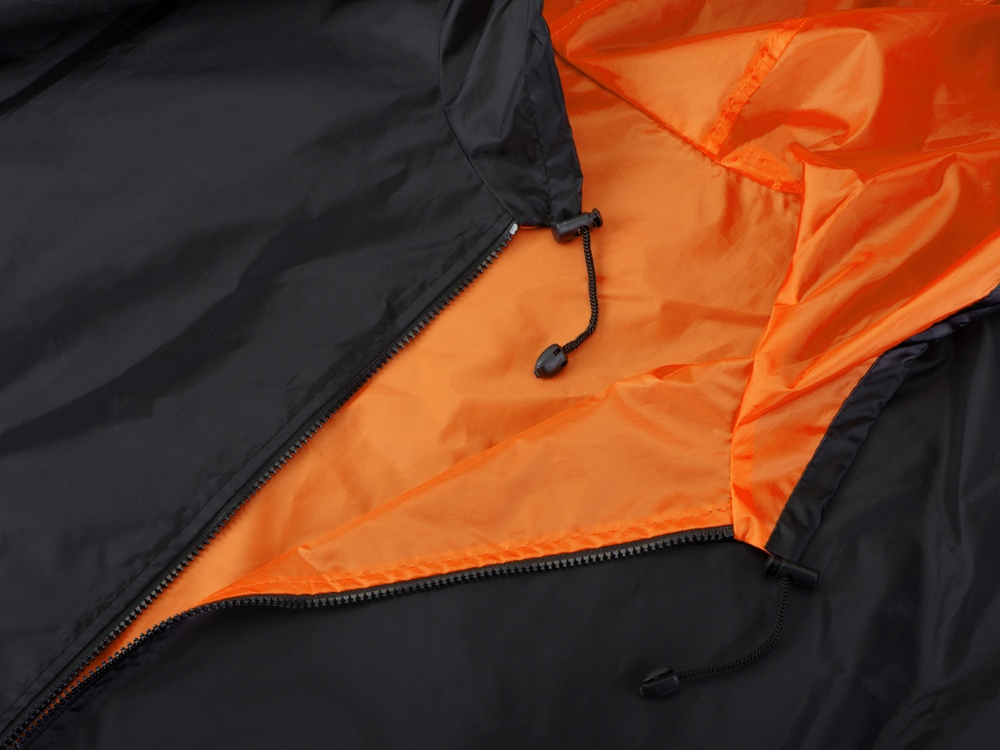 Дождевик Bi-color унисекс, оранжевый/черный-9