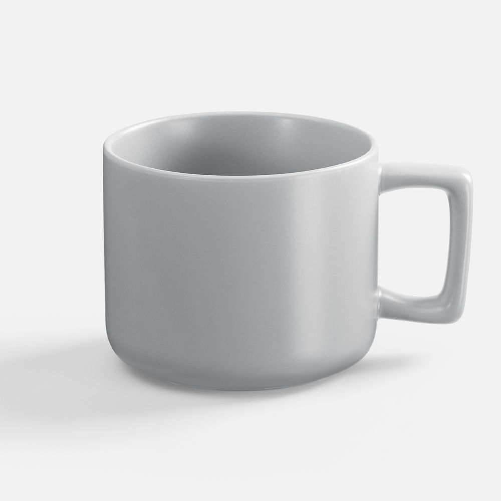 Чашка Jumbo в коробке матовая, светло-серая-1