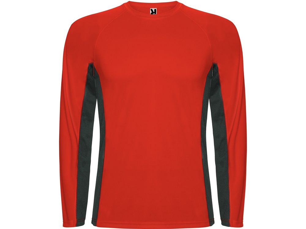 Футболка Shanghai  мужская с длинным рукавом, красный/графитовый-0