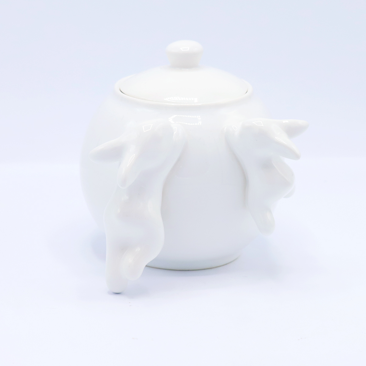 Сахарница с кроликами (NEW), Белый-0