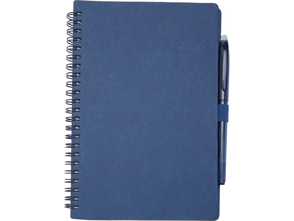 Slate многоразовый набор из блокнота в мягкой обложке и ручки - Темно - синий-1
