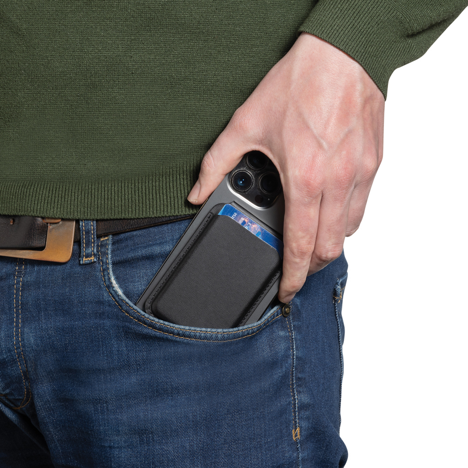 Магнитный чехол с подставкой для телефона Magstand из переработанного полиуретана RCS-11