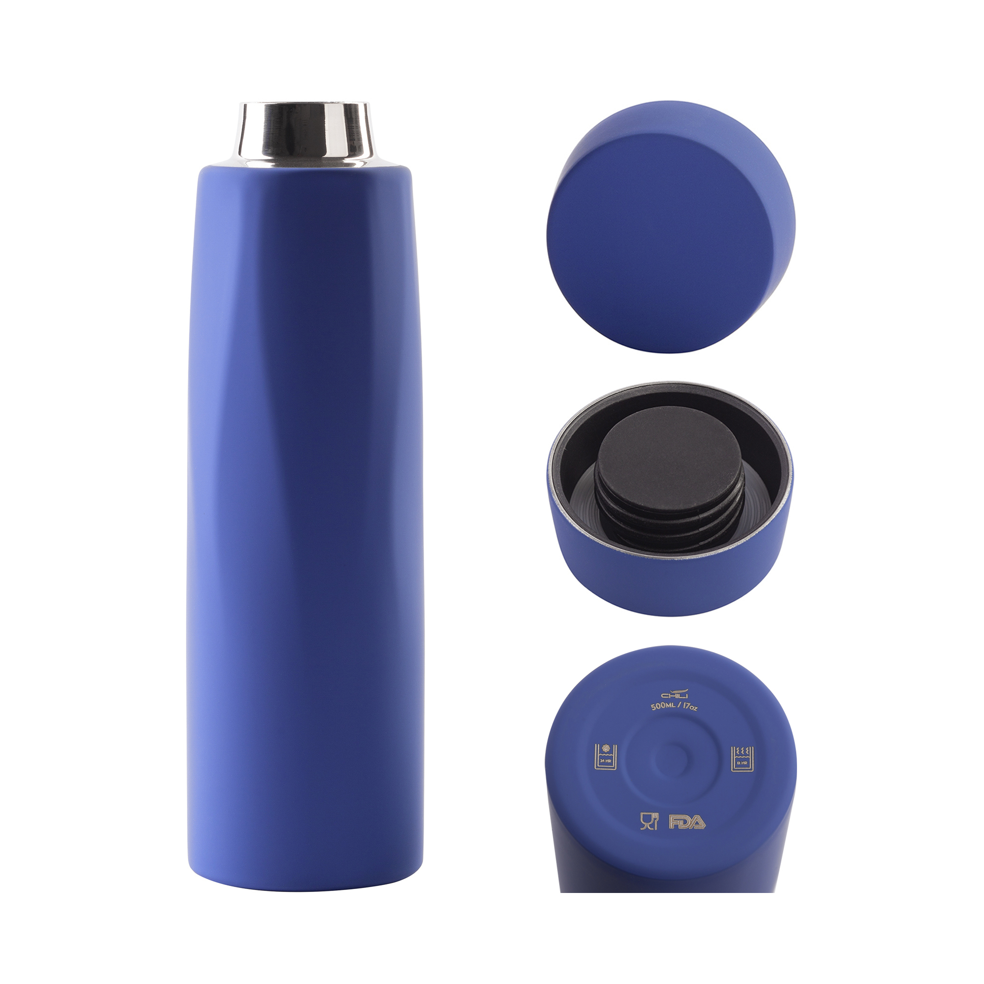 Термос "Calypso_Карта мира" 500 мл, soft touch-4