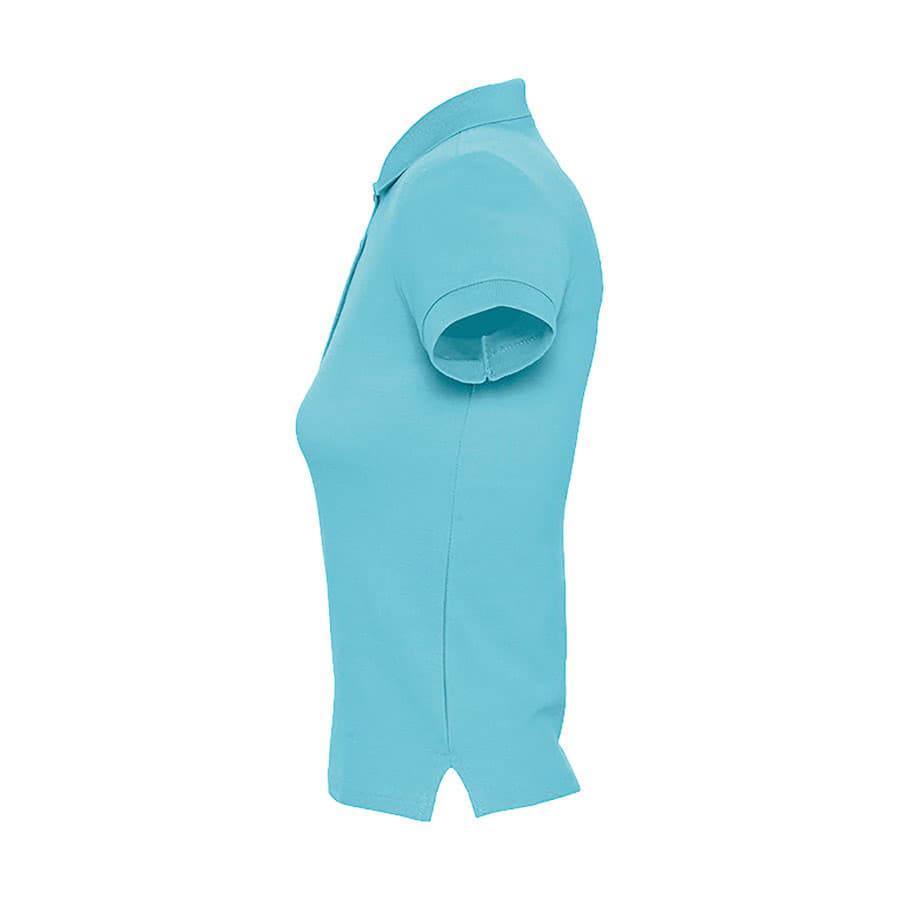 Рубашка поло женская PEOPLE 210, бирюзовый-5