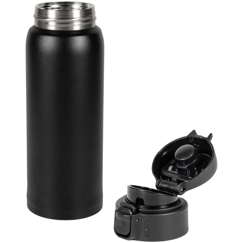 Термокружка Relaxika, ver.2, черная-1