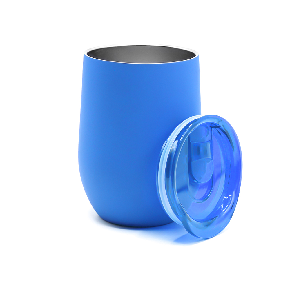 Термокружка с двойной стенкой SOFTO софт-тач, Светло-синий-1