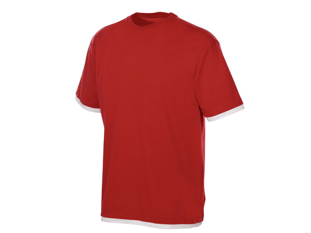 Футболка Rotterdam мужская, красный/белый-4