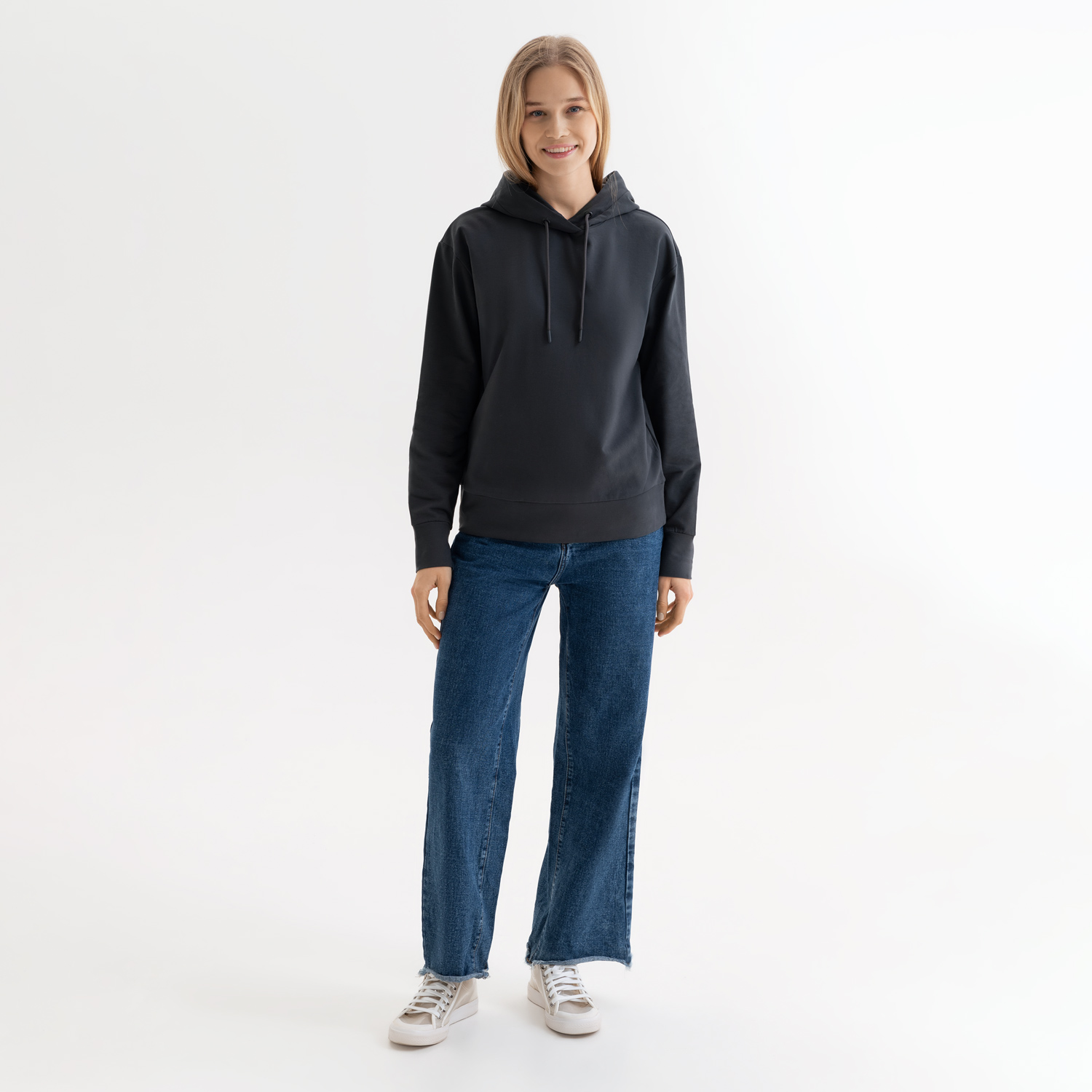 Худи с капюшоном, унисекс  ALEX антрацит-2