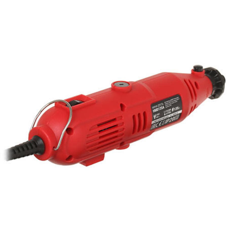 Гравер (мини дрель) HIPER HMD135A,135 Вт, в кейсе, в комплекте с аксессуарами и гибким валом, красный-3