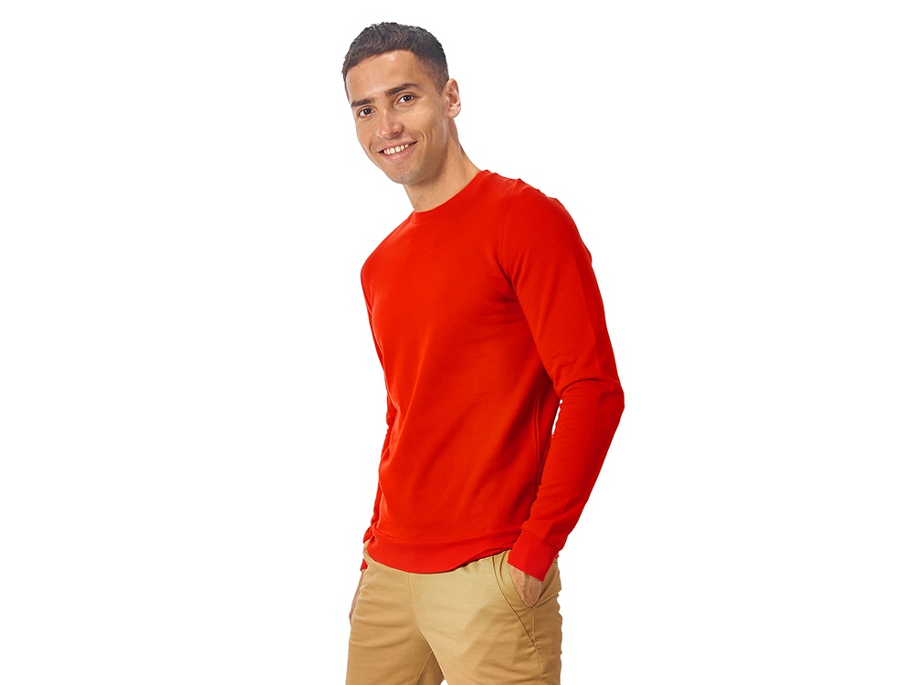 Свитшот Motion унисекс с начесом, красный-3