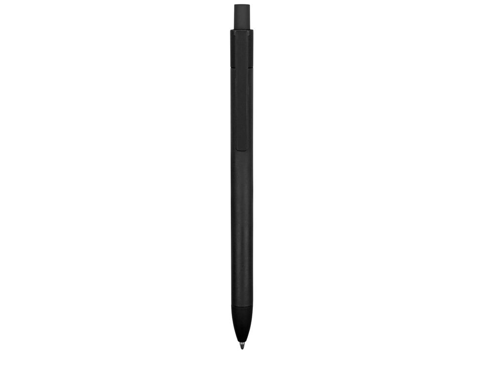 Ручка металлическая soft-touch шариковая Haptic, черный-1