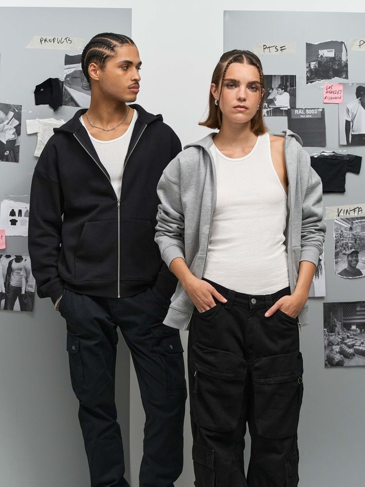 Толстовка унисекс на молнии Jelo, серый меланж-5