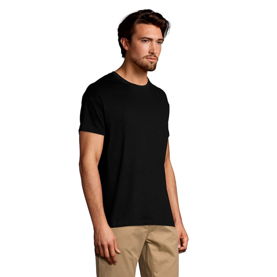 Футболка унисекс REGENT 150, черный-3