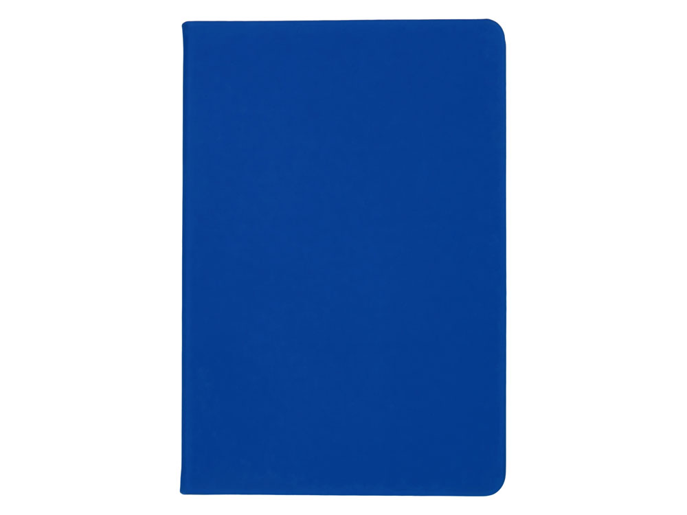 Бизнес-блокнот C2 софт-тач, твердая обложка, 128 листов, синий-1