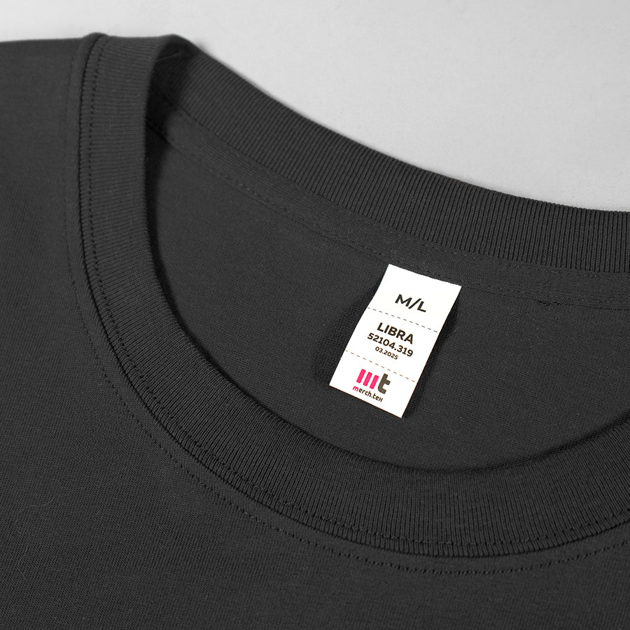 Футболка унисекс оверсайз LIBRA 220, черный-2