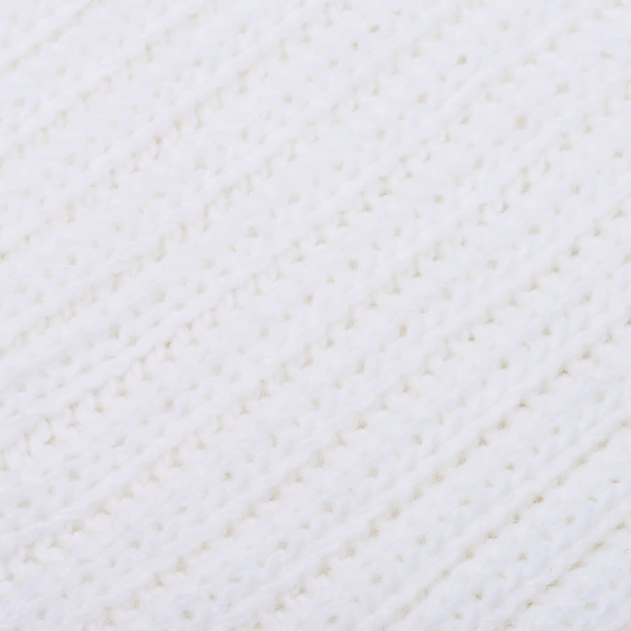 Шарф вязаный НАСВЯЗИ© шерсть/акрил, белый-2