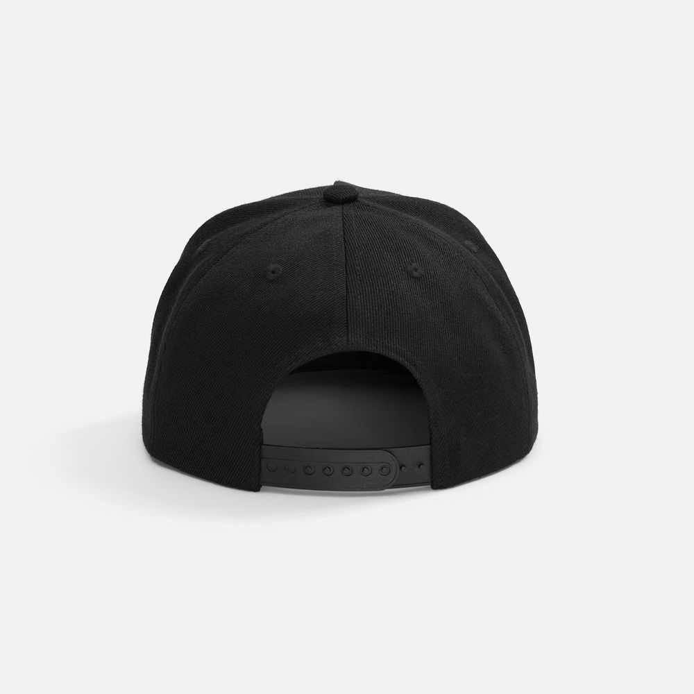 Бейсболка Epicore с прямым козырьком, черная-2