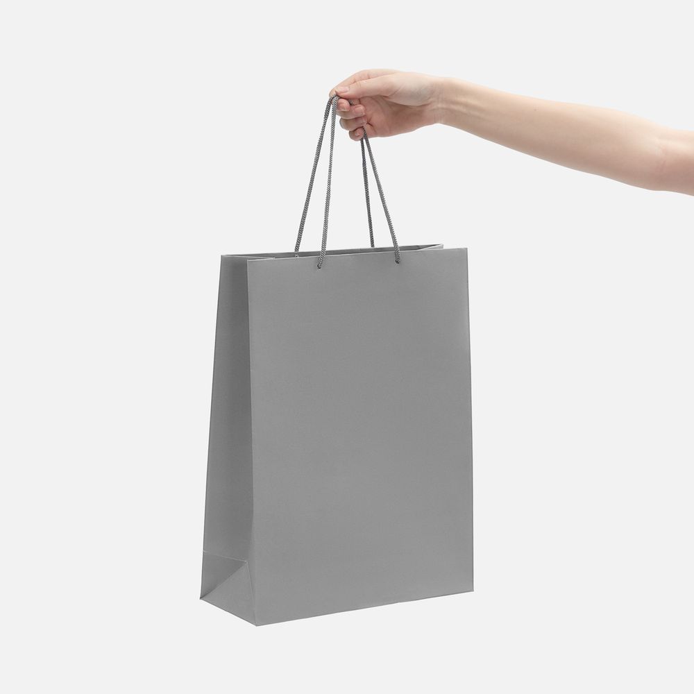 Пакет бумажный Porta XL, серый-1