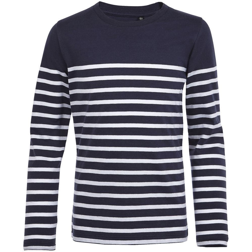 Футболка детская с длинным рукавом Matelot LSL Kids, синяя с белым-0