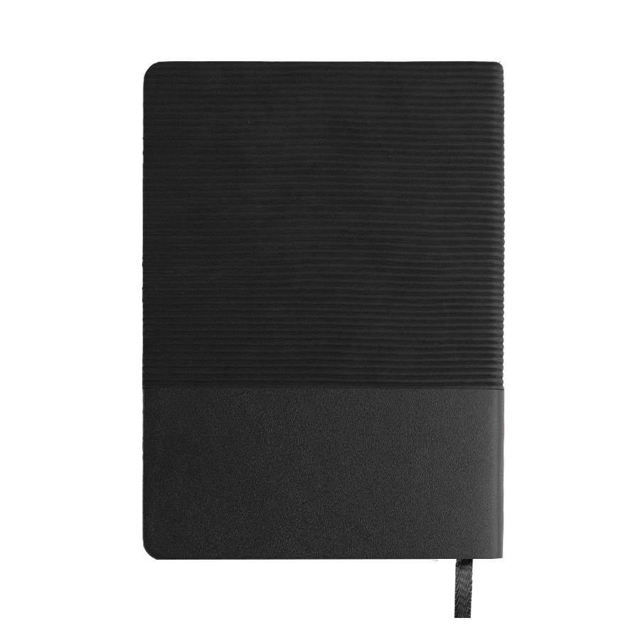 Ежедневник недатированный RIFF, черный, формат А5, блок в линейку, черный-2