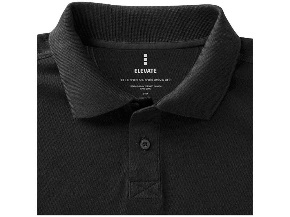 Calgary мужская футболка-поло с коротким рукавом, антрацит-6