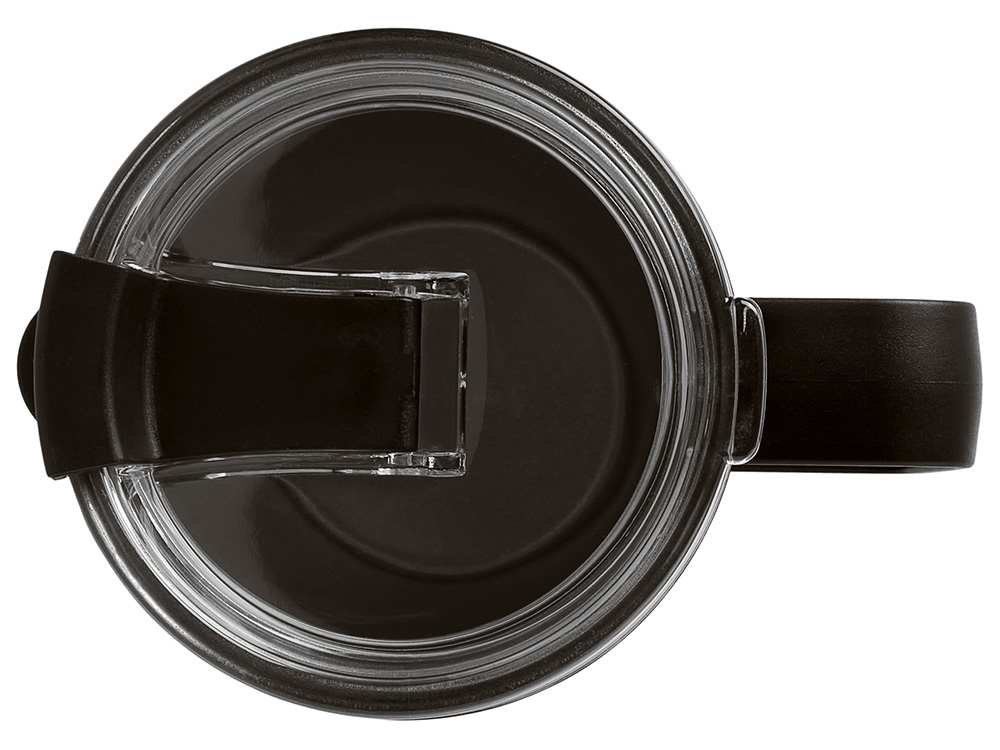 Термокружка Кенчер с двойными стенками из нержавеющей стали 304 и полипропилена, черный-3