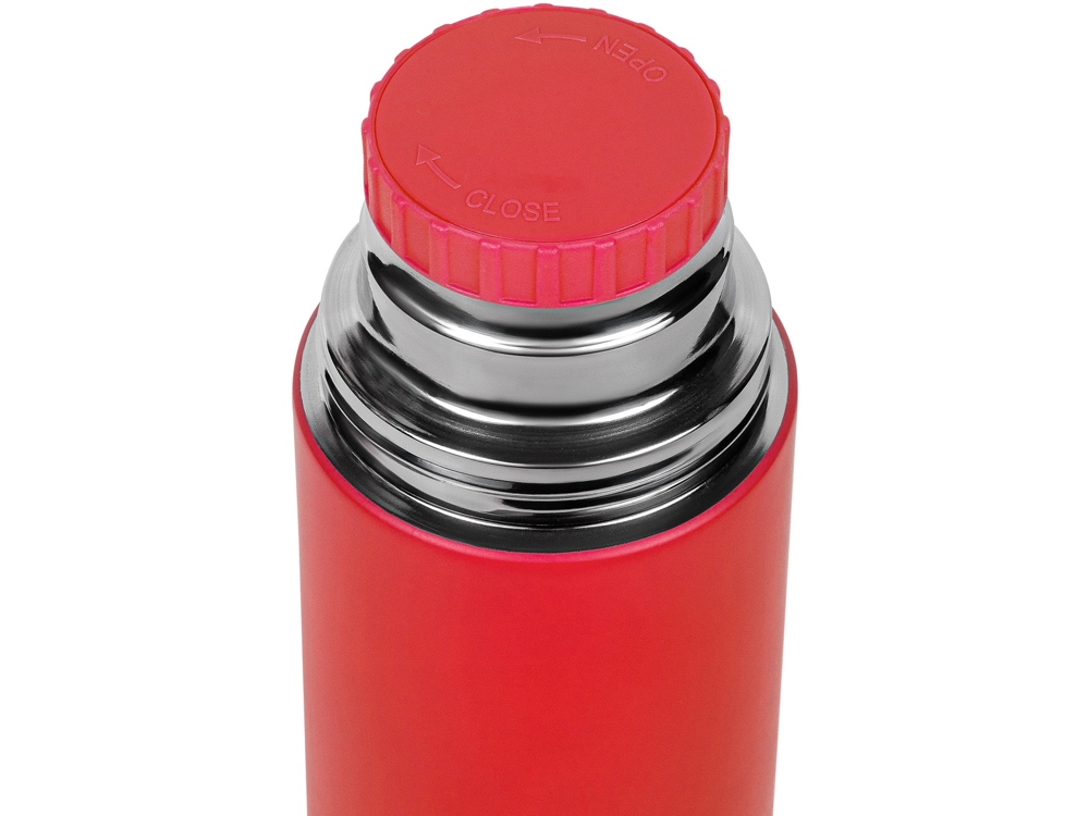 Термос Relaxika 101 (1 литр), красный (без лого)-3