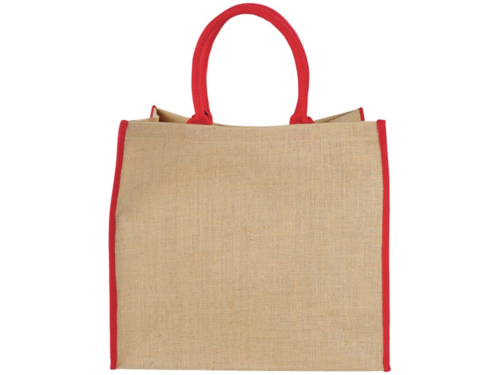 Сумка для покупок, натуральный/красный-1
