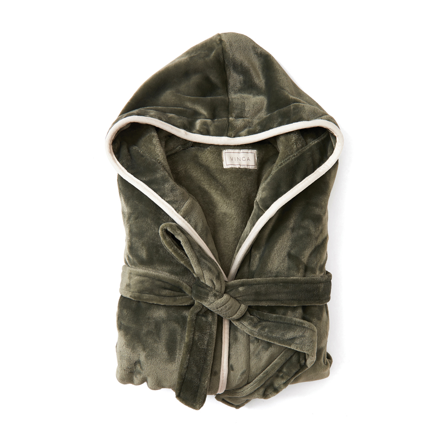 Банный халат VINGA Louis из rPET GRS, S-M, унисекс, 350 г/м²-0