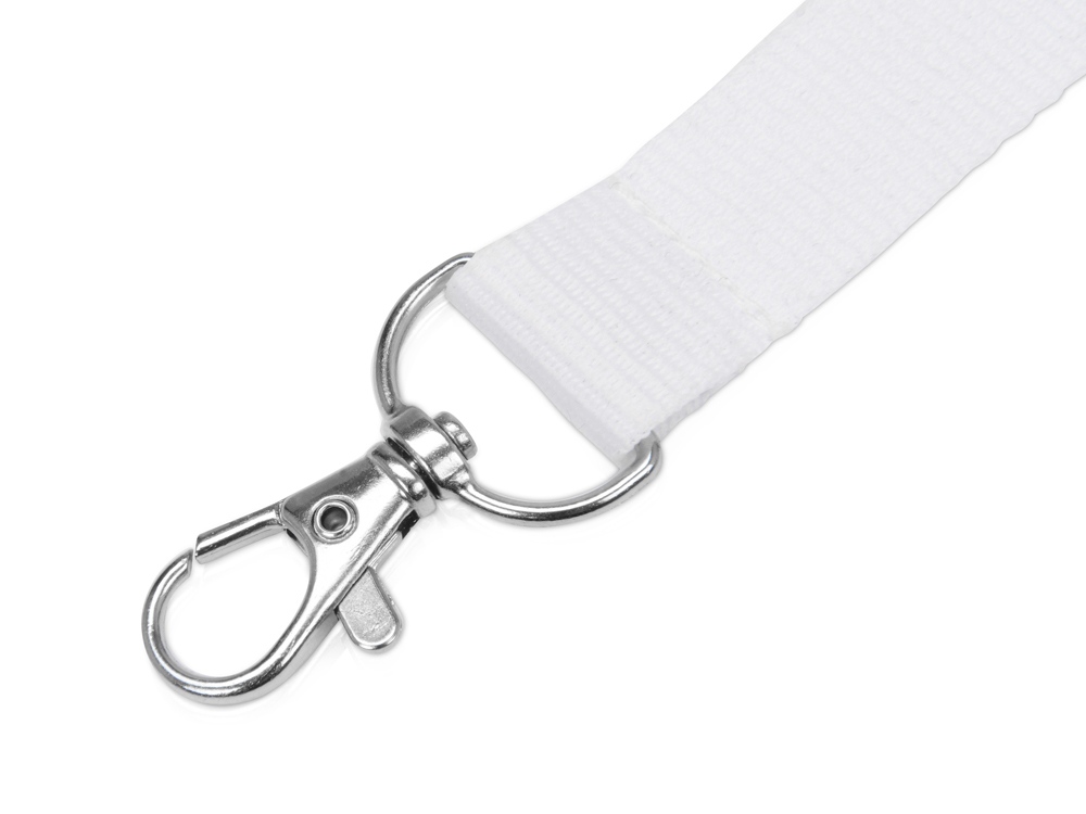 Ланьярд с карабином и замком безопасного разрыва, белый-1