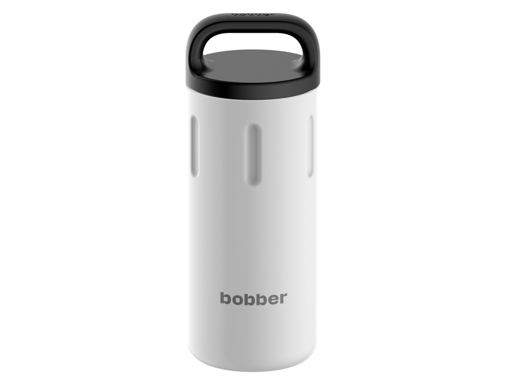 Вакуумный термос с керамическим покрытием бытовой, тм bobber, 590 мл. Артикул Bottle-590 Iced Water (белый)-0