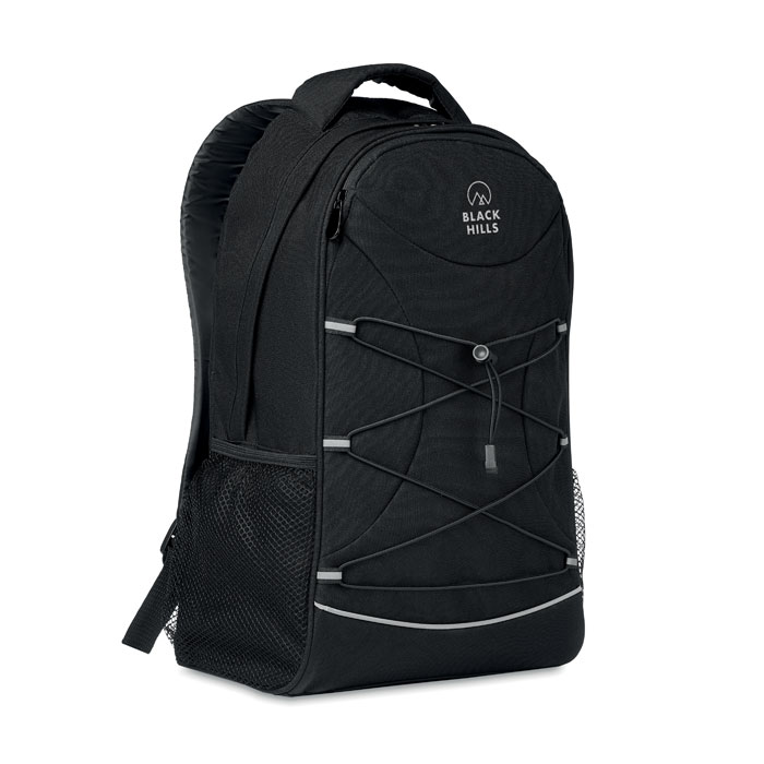 Рюкзак 600D из RPET, черный-14