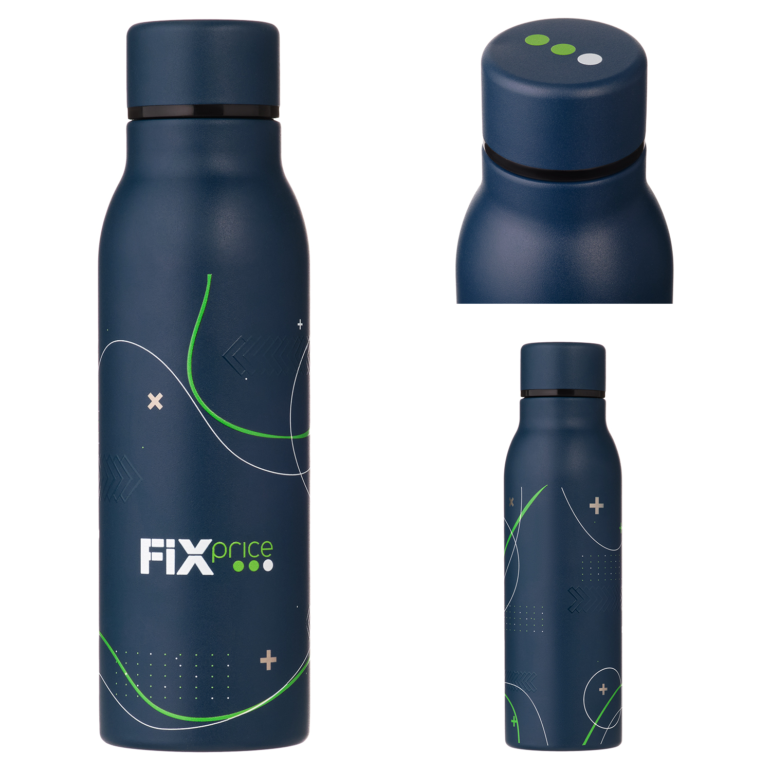 Термобутылка вакуумная герметичная Соренто, синяя-9