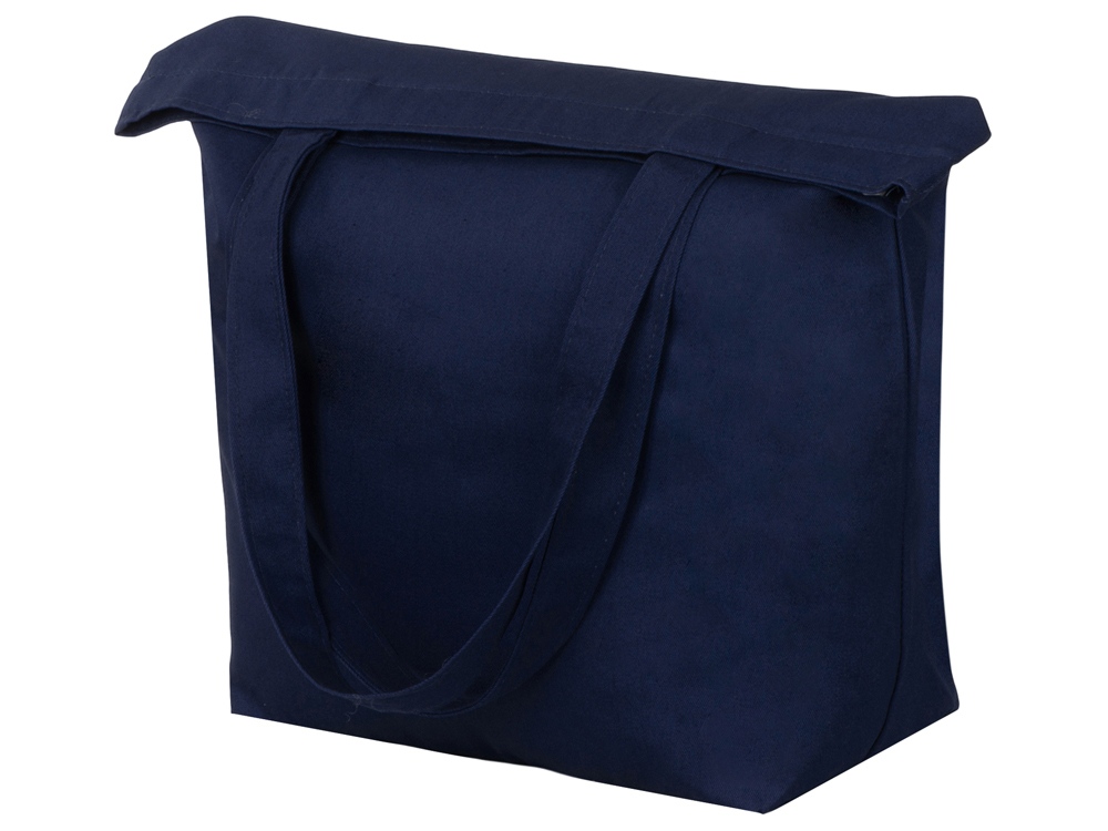 Сумка с широким дном и боками, синий-2