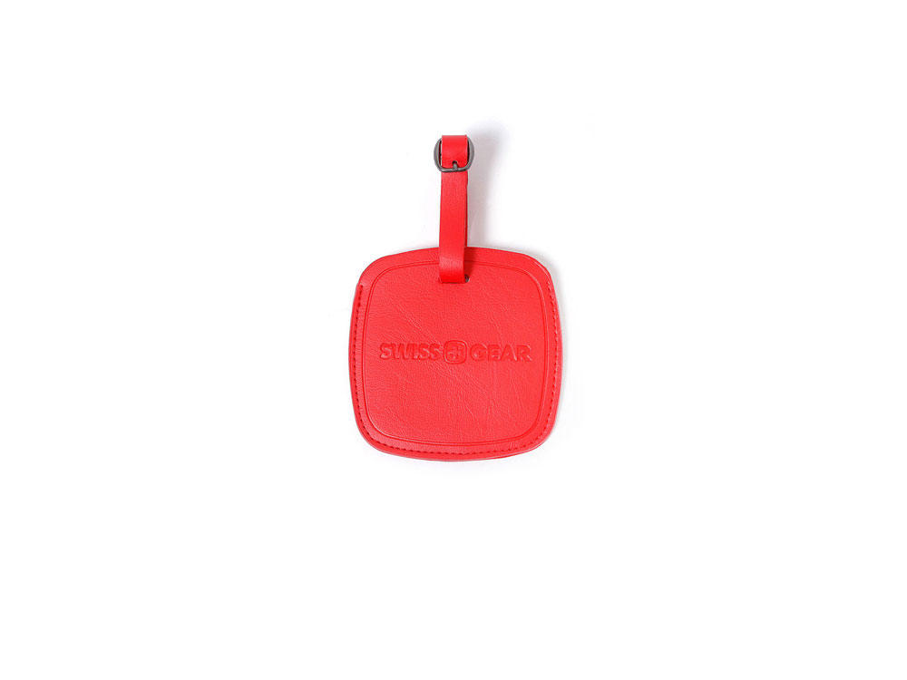 Бирка для багажа SWISSGEAR, ПВХ, 10,5 x 0,4 x 10,5 см, красный-0