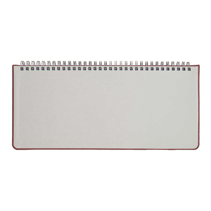 Планинг недатированный Bliss, размер 140х300 мм, в линейку, бордовый-3