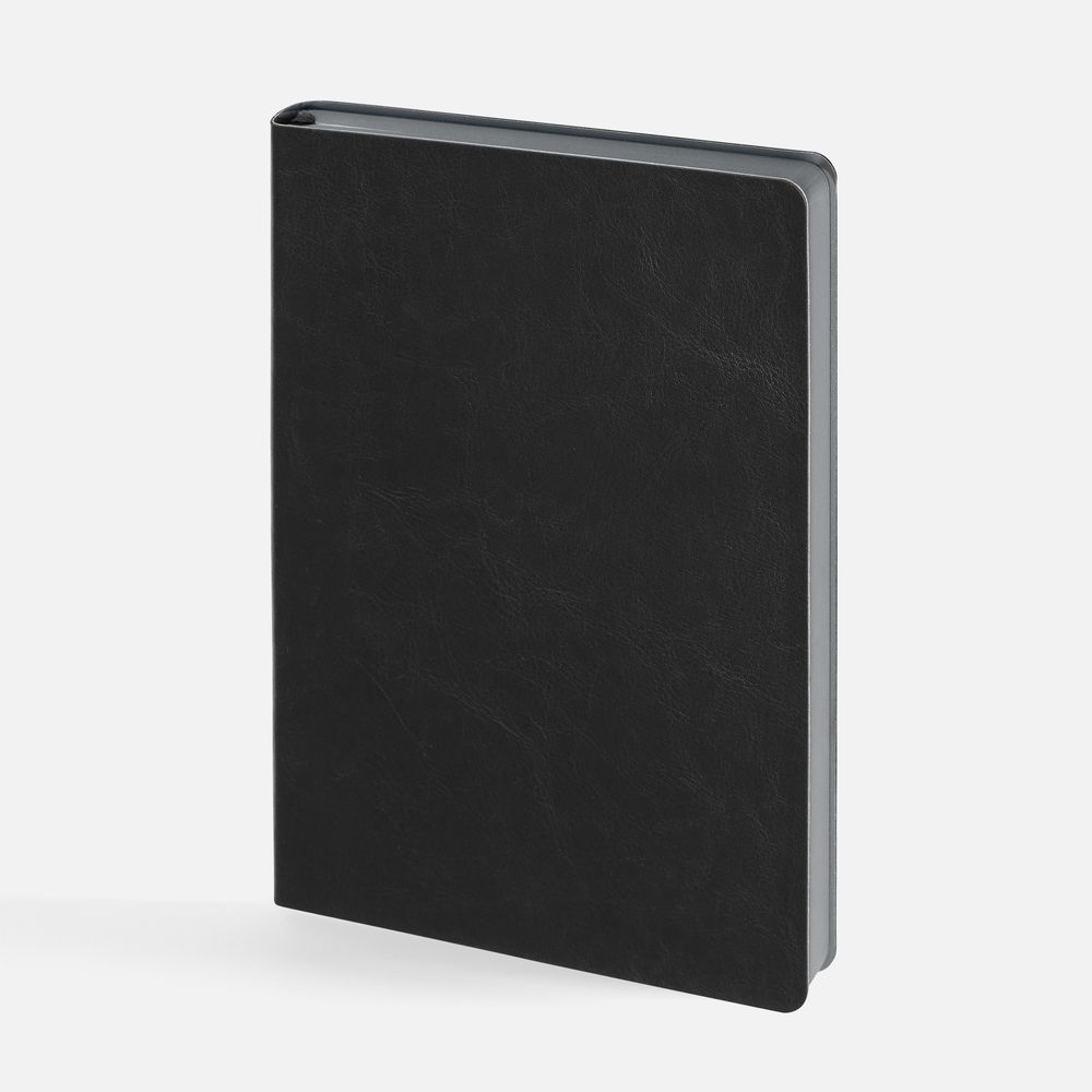 Ежедневник Doppio, недатированный, черный с серым-1