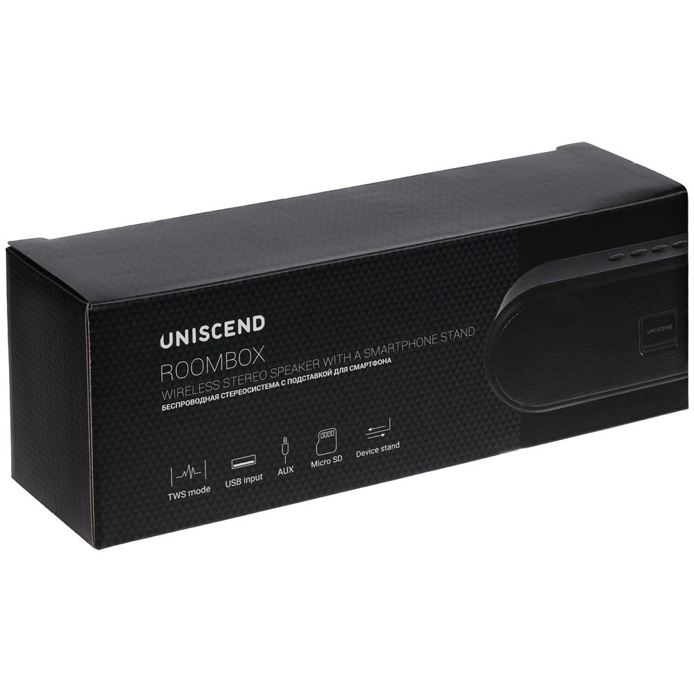 Беспроводная стереоколонка Uniscend Roombox, светло-серая-6