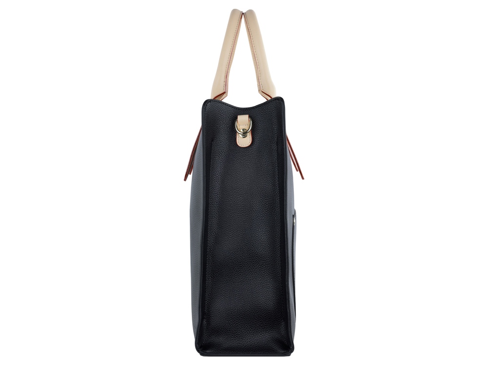 Сумка-шоппер BUGATTI Ella, черная , полиуретан, 37х12х31 см-2