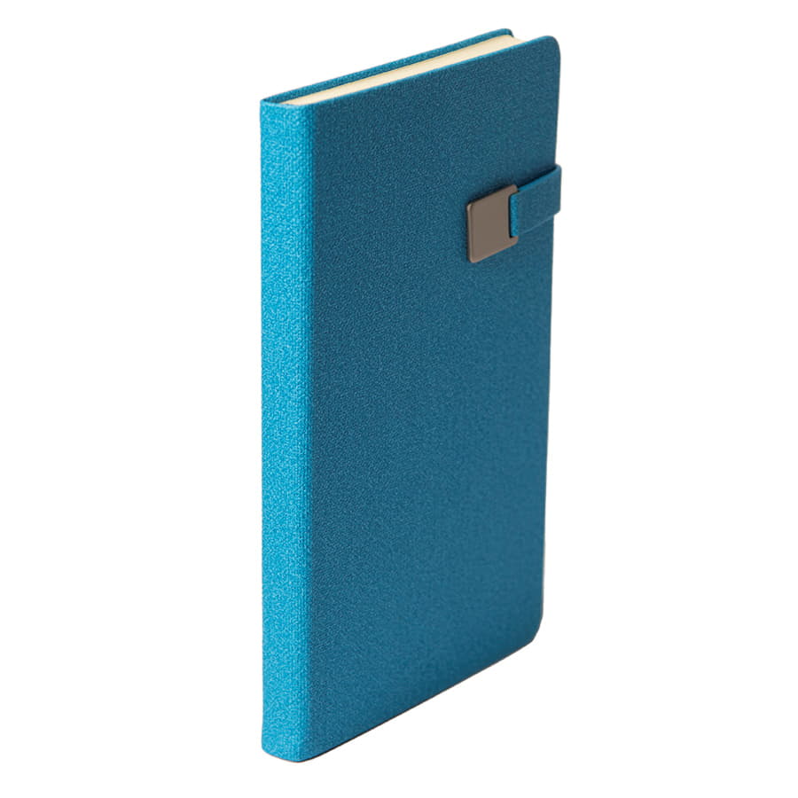 Ежедневник недатированный Linnie, формат А5,в линейку, лазурный-2