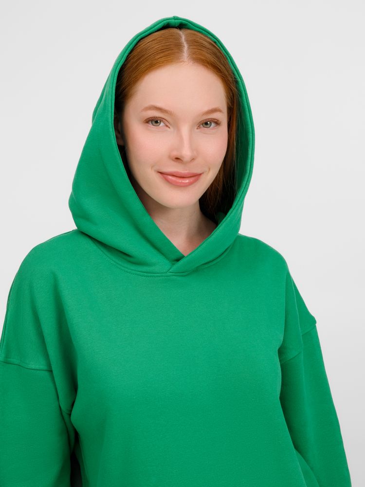 Худи оверсайз унисекс Tolla, зеленое-5