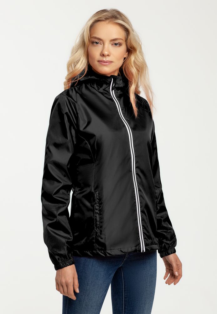 Ветровка женская Fastplant черная-4